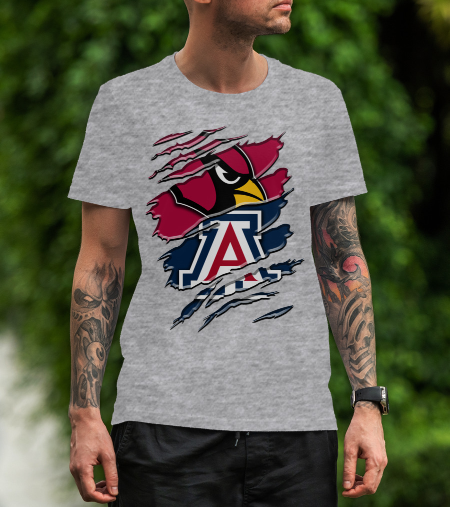 Arizona Cardinals University Of Arizona Wildcats Rah 031 T-Shirt