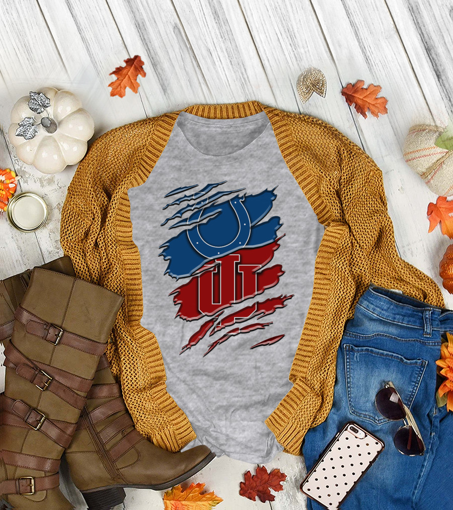 Indianapolis Colts Indiana University Mashup Rah T-Shirt