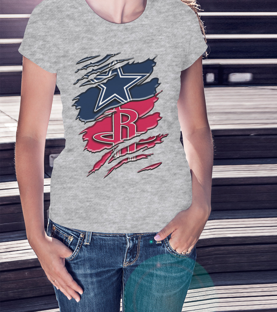 Dallas Cowboys Houston Rockets Rah 047 T-Shirt
