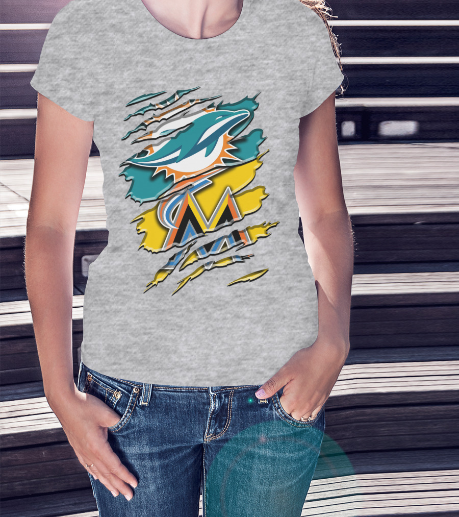 Miami Dolphins Marlins Rah 053 T-Shirt