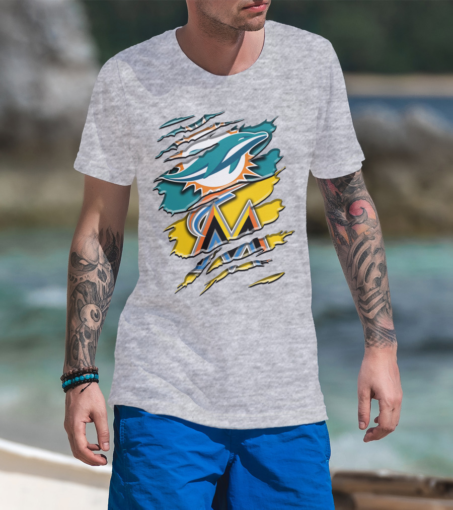 Miami Dolphins Marlins Rah 053 T-Shirt