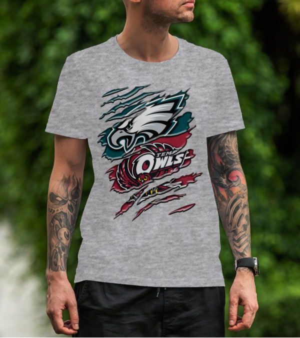 Philadelphia Eagles Temple Owls Rah 058 T-Shirt