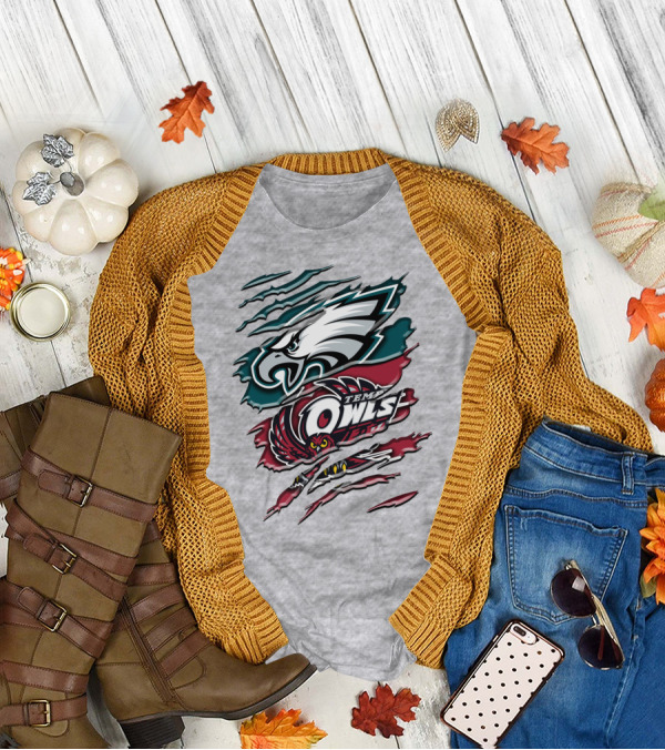 Philadelphia Eagles Temple Owls Rah 058 T-Shirt