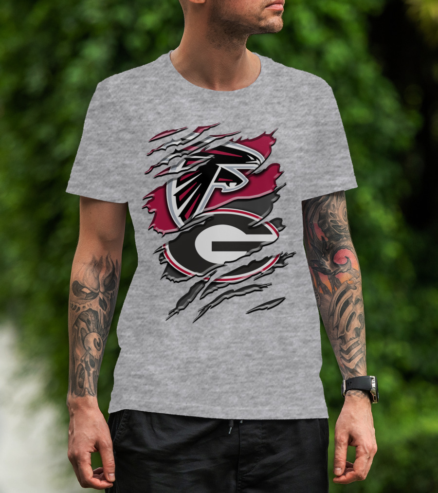 Atlanta Falcons Georgia Bulldogs Rah 061 T-Shirt