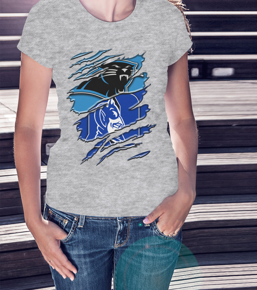 Carolina Panthers Duke Blue Devils Rah 084 T-Shirt