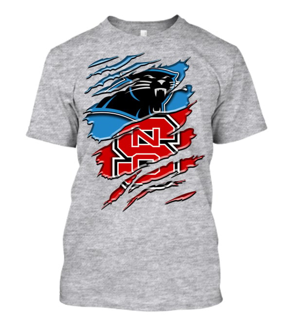 Panthers Nc State Wolfpack Claw Marks T-Shirt