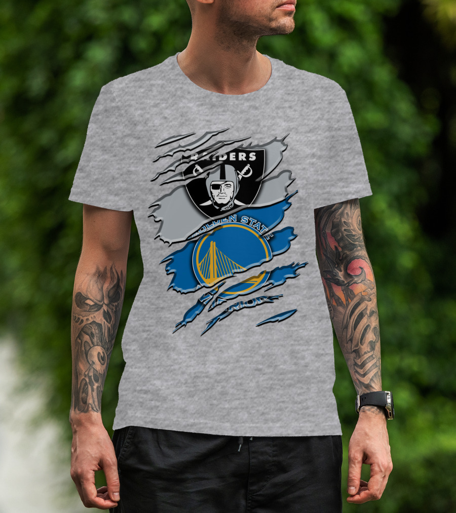 Raiders Golden State Warriors Icons T-Shirt