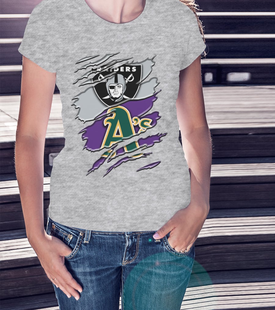 Raiders A's Logo Blend T-Shirt
