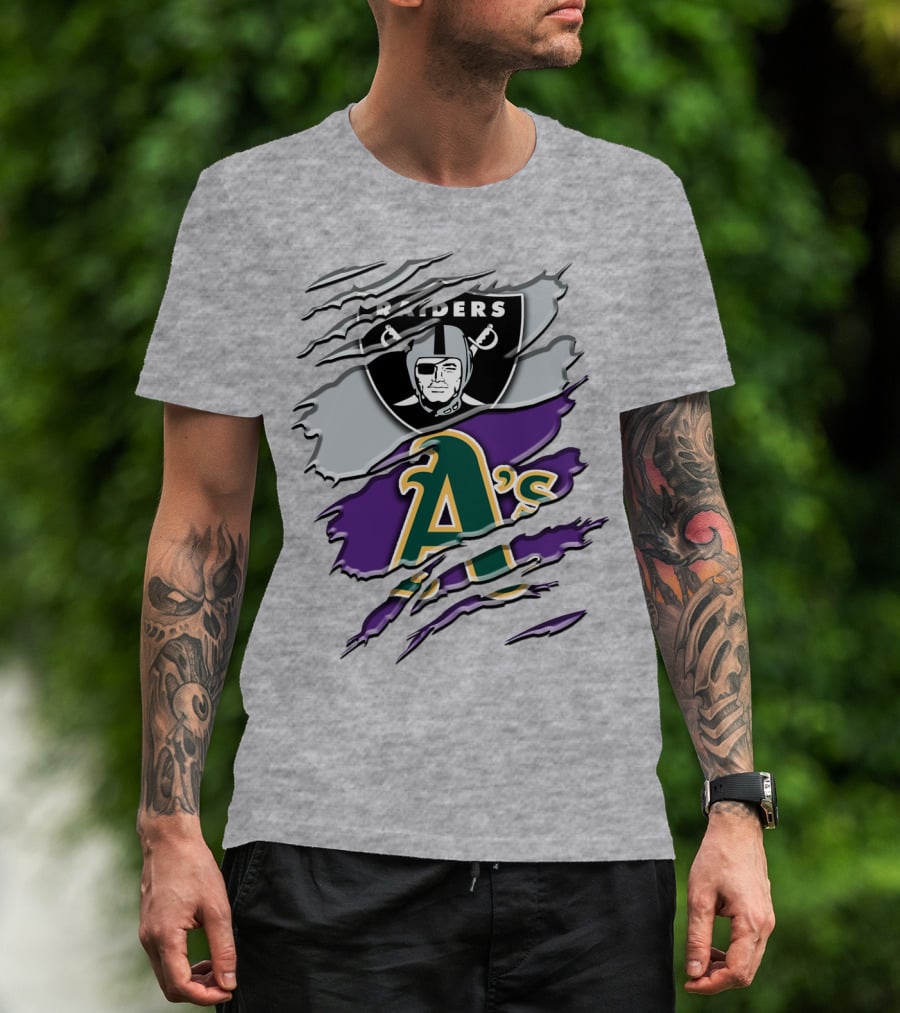 Raiders A's Logo Blend T-Shirt