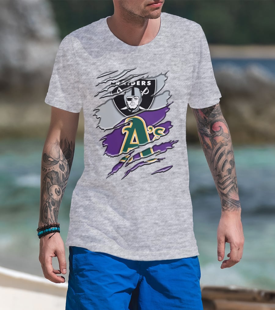Raiders A's Logo Blend T-Shirt