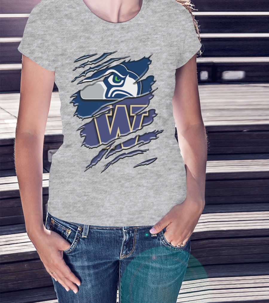 Seattle Seahawks University Of Washington Rah 110 T-Shirt