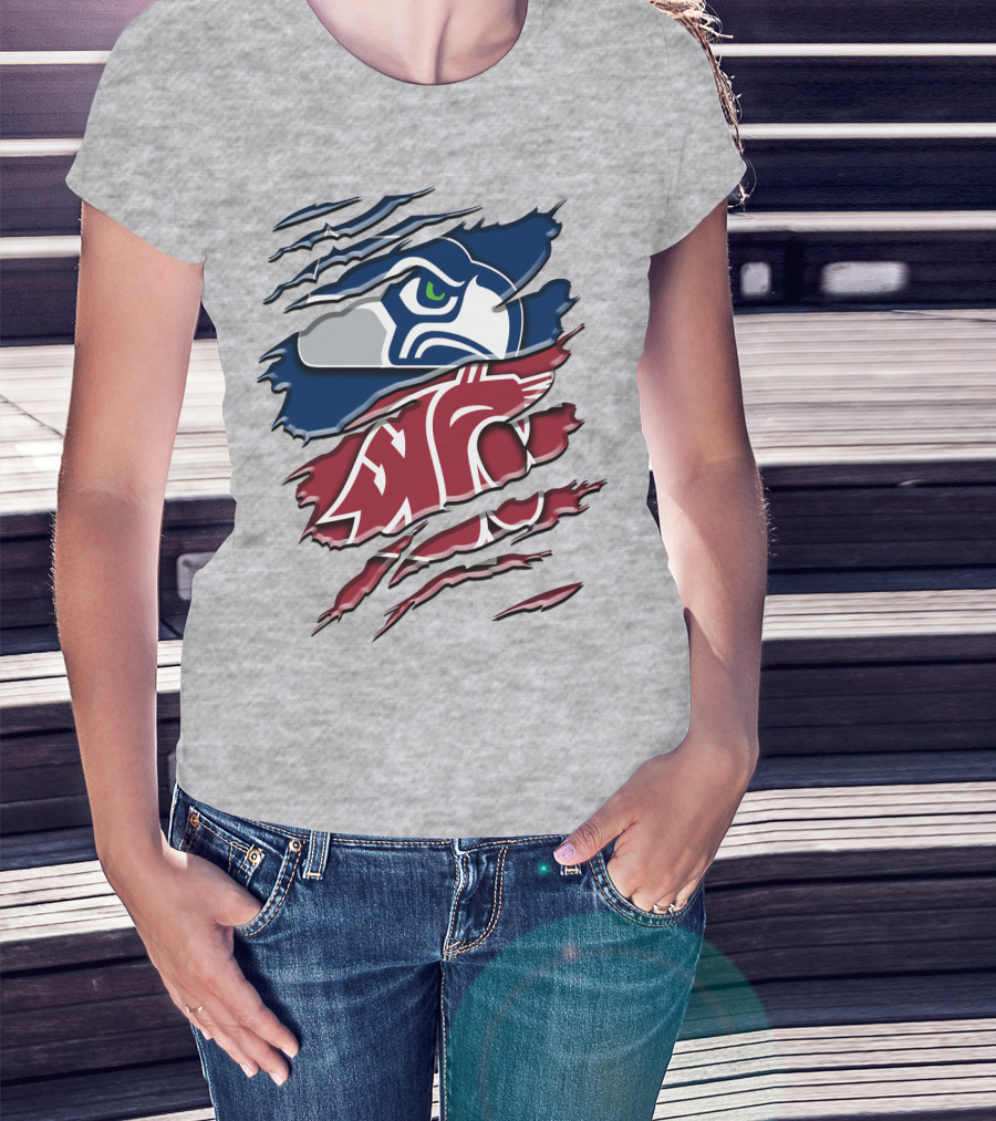 Seahawks Cougars Rah 111 Hybrid T-Shirt