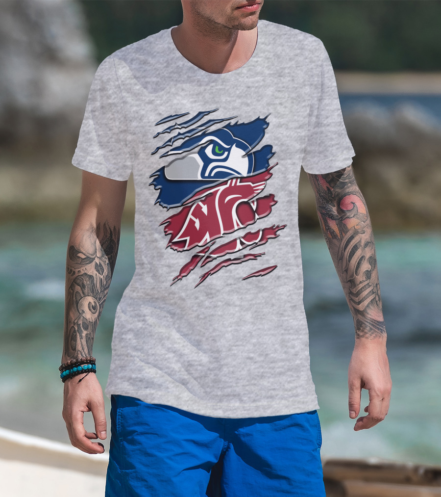 Seahawks Cougars Rah 111 Hybrid T-Shirt