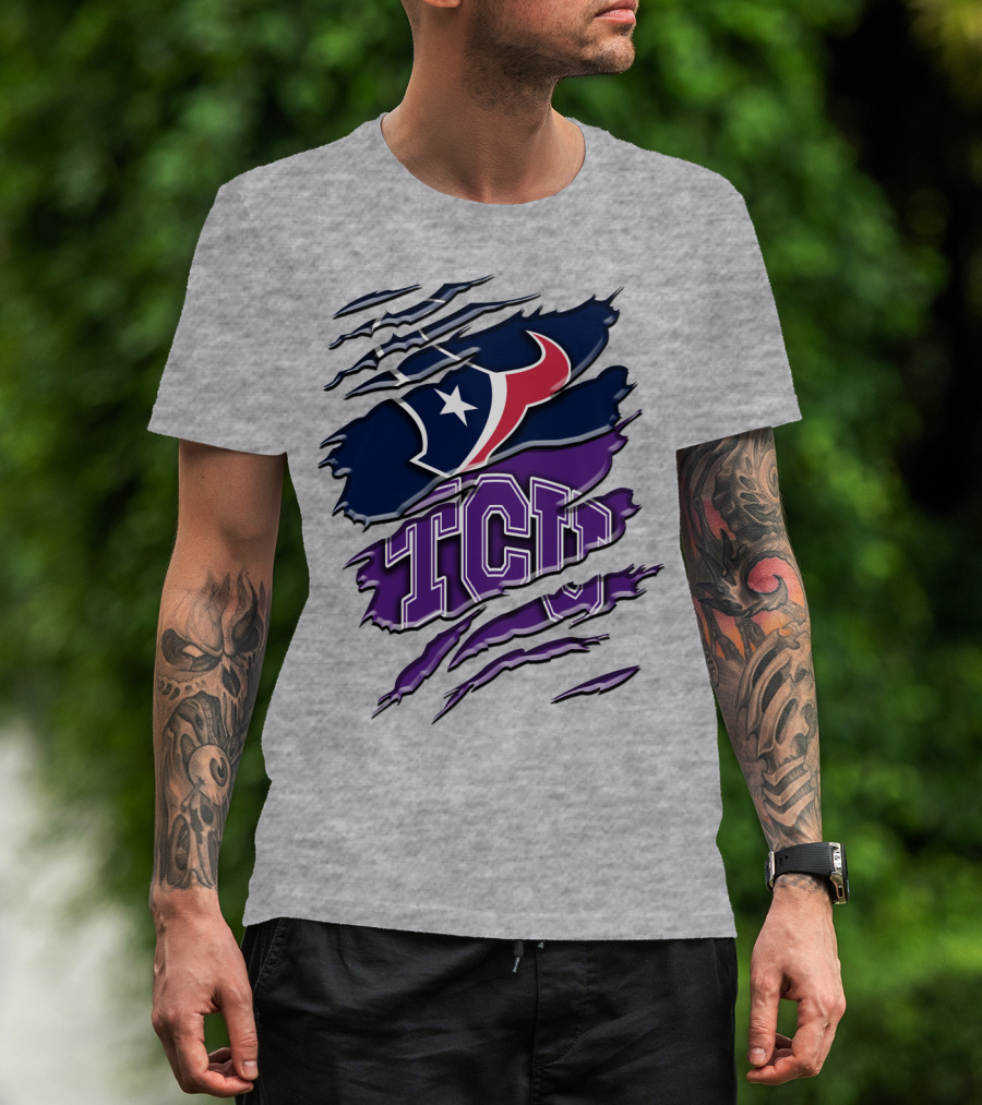 Houston Texans Tcu Horned Frogs Rah 121 T-Shirt