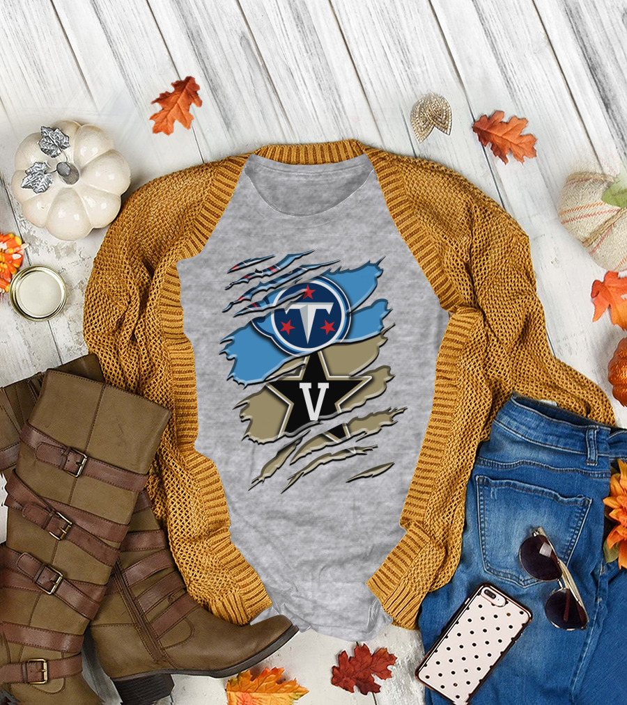 Tennessee Titans Vanderbilt Commodores Rah 132 T-Shirt