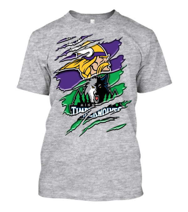 Minnesota Vikings Timberwolves Rah 134 Collaboration T-Shirt