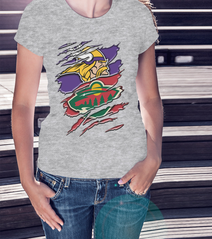 Minnesota Vikings Wild Crossover T-Shirt