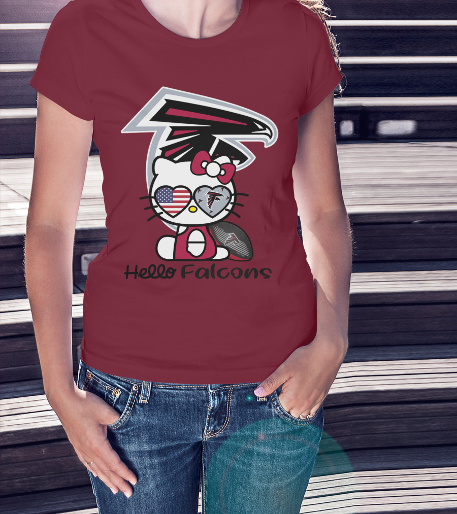 Hello Falcons Atlanta Football Team T-Shirt