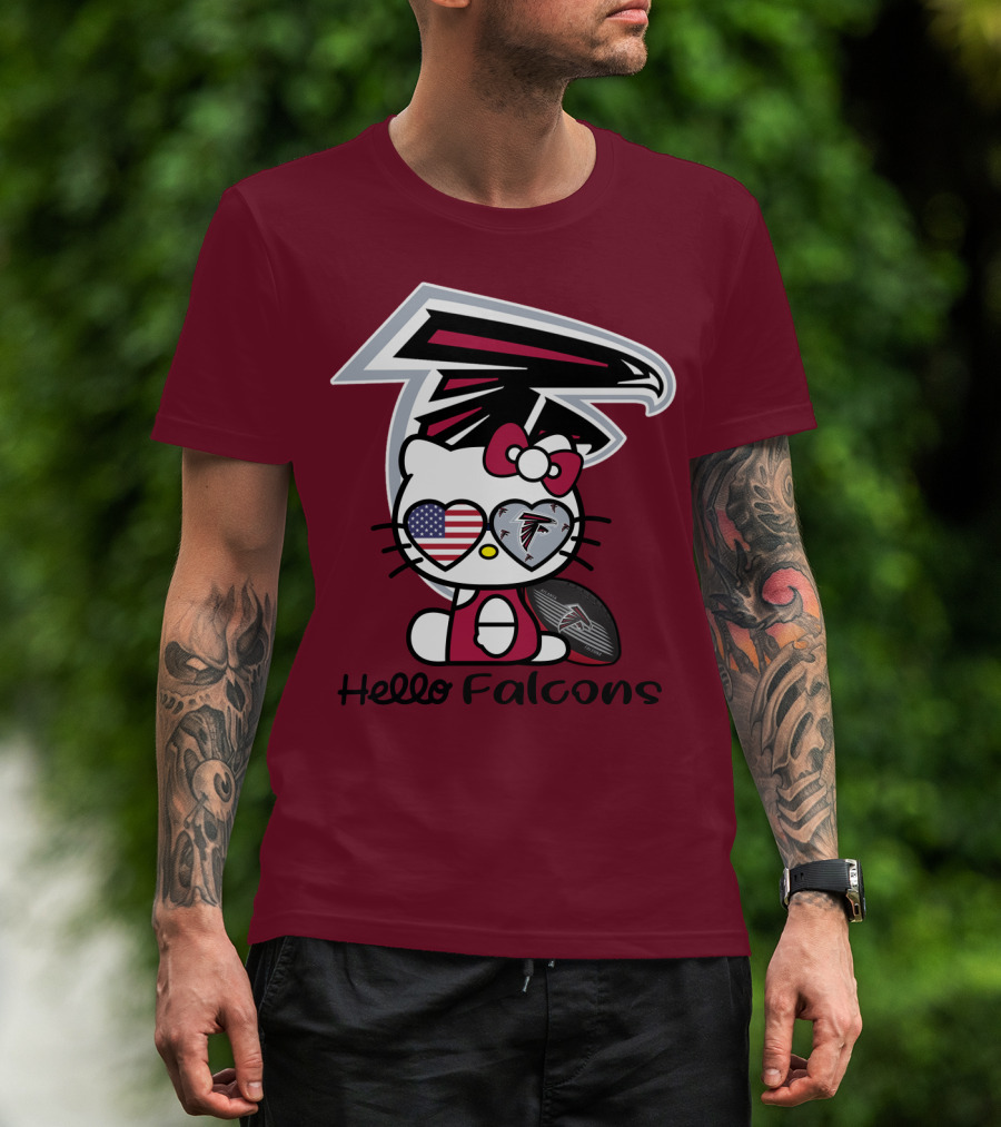 Hello Falcons Atlanta Football Team T-Shirt