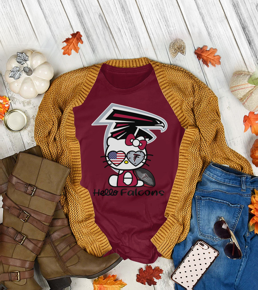 Hello Falcons Atlanta Football Team T-Shirt