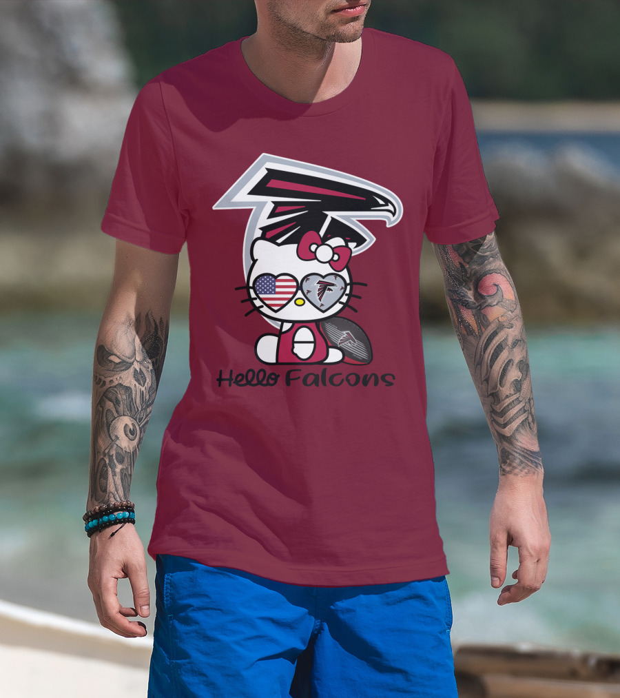 Hello Falcons Atlanta Football Team T-Shirt