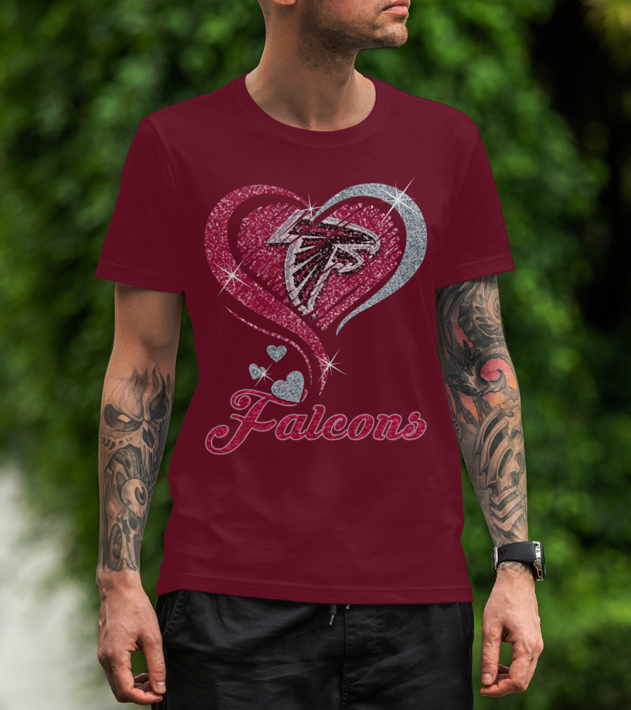 Atlanta Falcons Heart T-Shirt