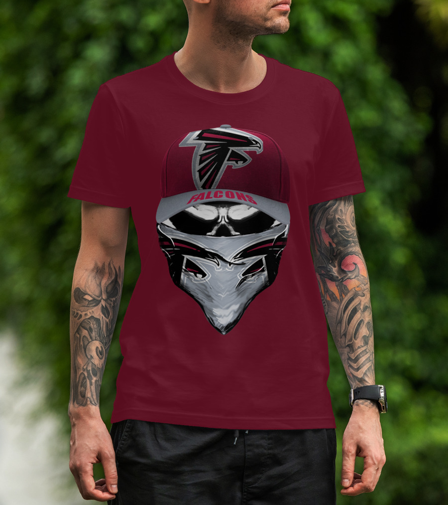 Atlanta Falcons Logo Cap Bandana Combo T-Shirt
