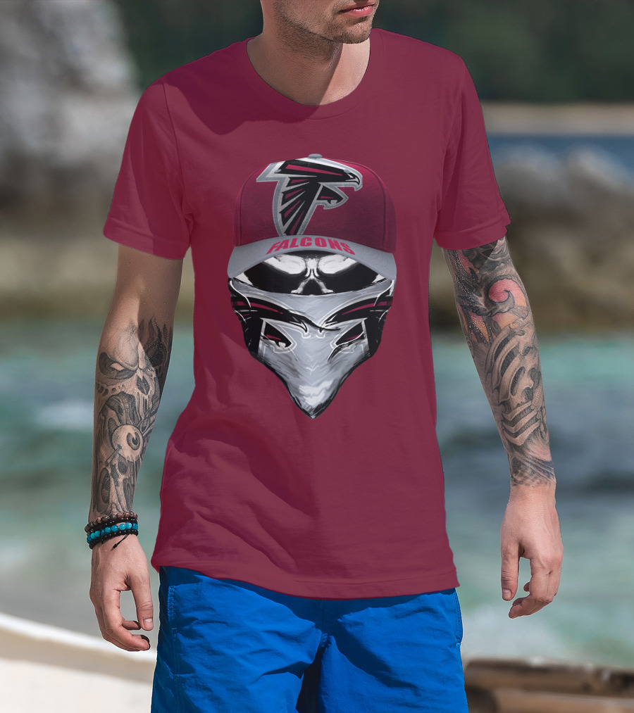 Atlanta Falcons Logo Cap Bandana Combo T-Shirt