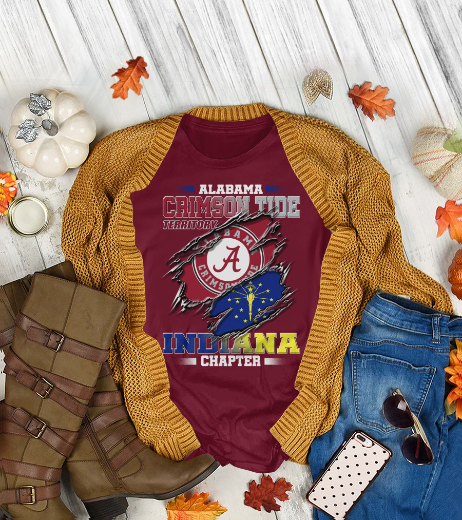 Alabama Crimson Tide Territory Indiana Chapter T-Shirt