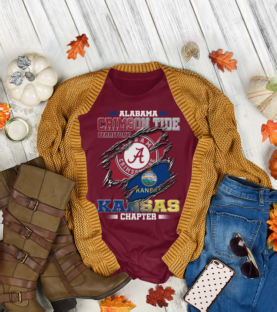 Alabama Crimson Tide Territory Kansas Chapter T-Shirt