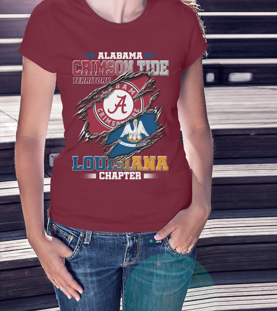 Alabama Crimson Tide Territory Louisiana Chapter T-Shirt