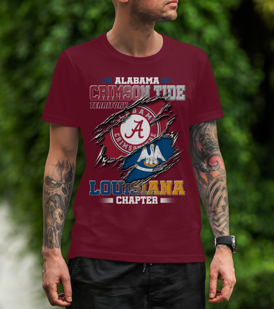 Alabama Crimson Tide Territory Louisiana Chapter T-Shirt