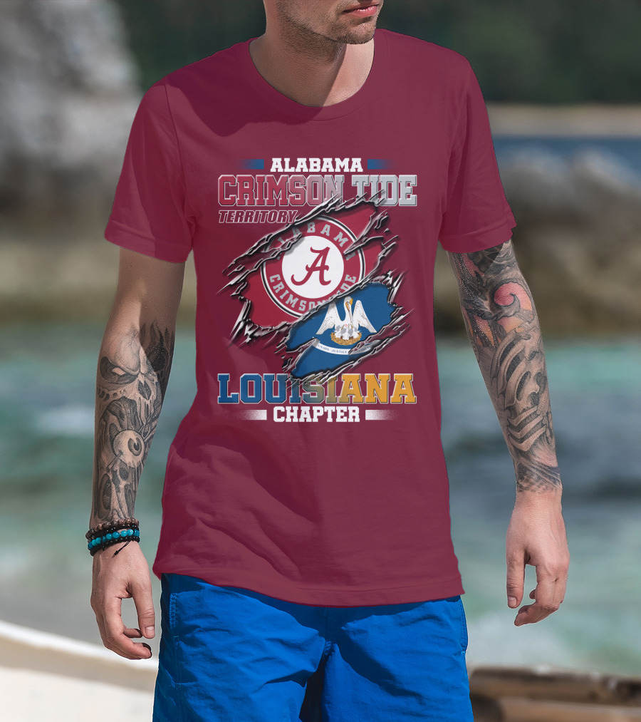 Alabama Crimson Tide Territory Louisiana Chapter T-Shirt
