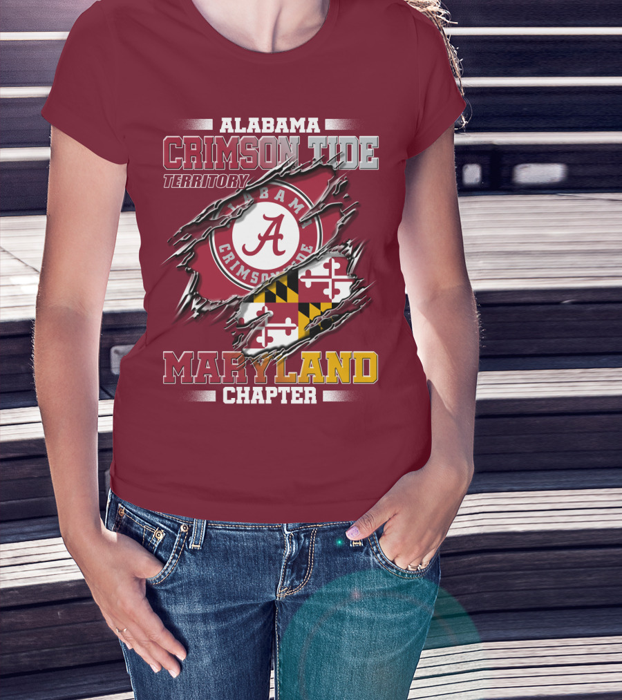 Alabama Crimson Tide Territory Maryland Chapter T-Shirt