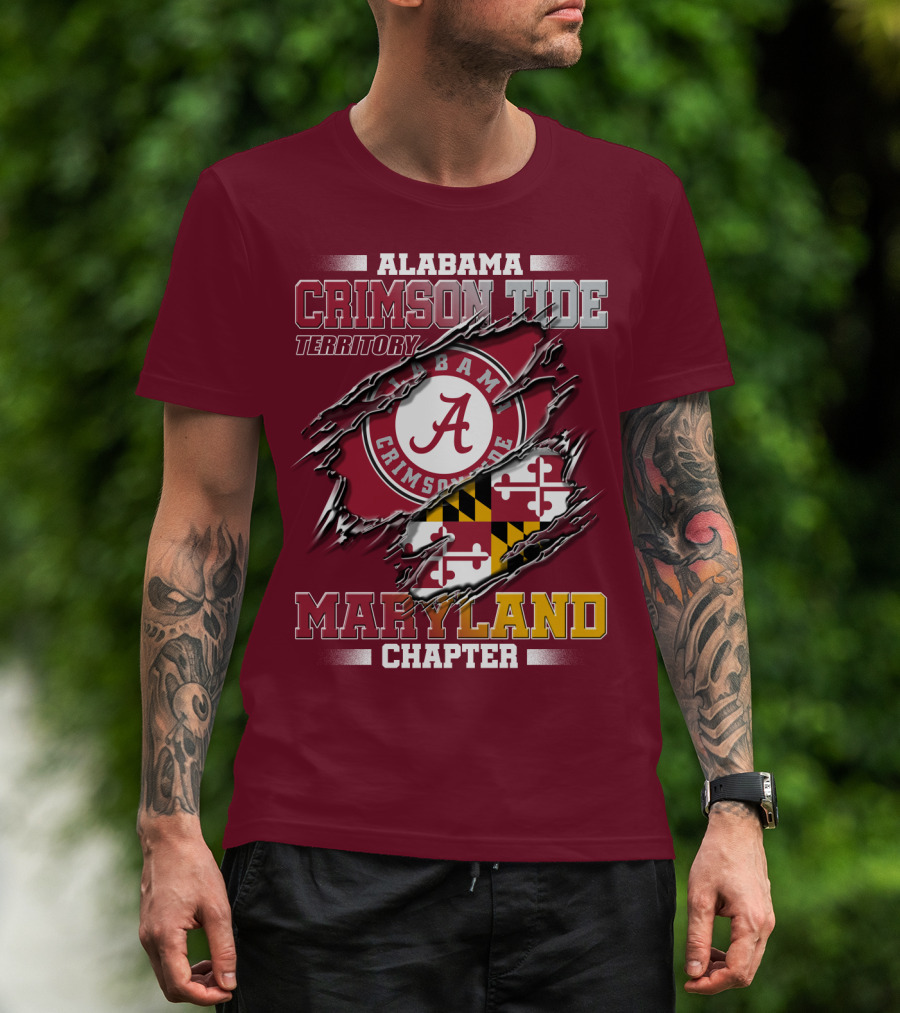 Alabama Crimson Tide Territory Maryland Chapter T-Shirt