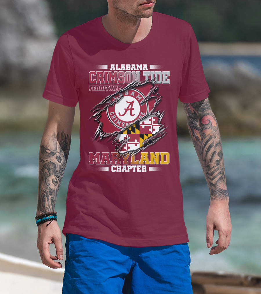 Alabama Crimson Tide Territory Maryland Chapter T-Shirt