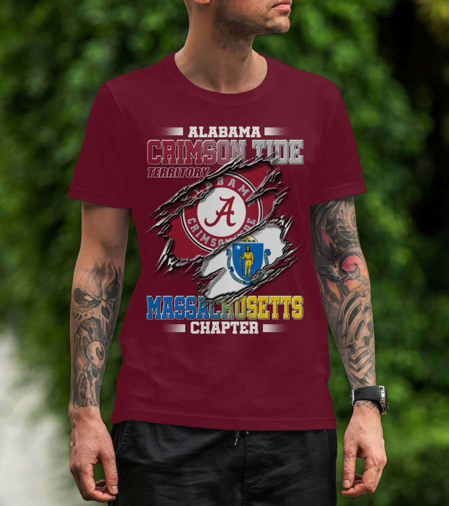 Alabama Crimson Tide Territory Massachusetts Chapter T-Shirt