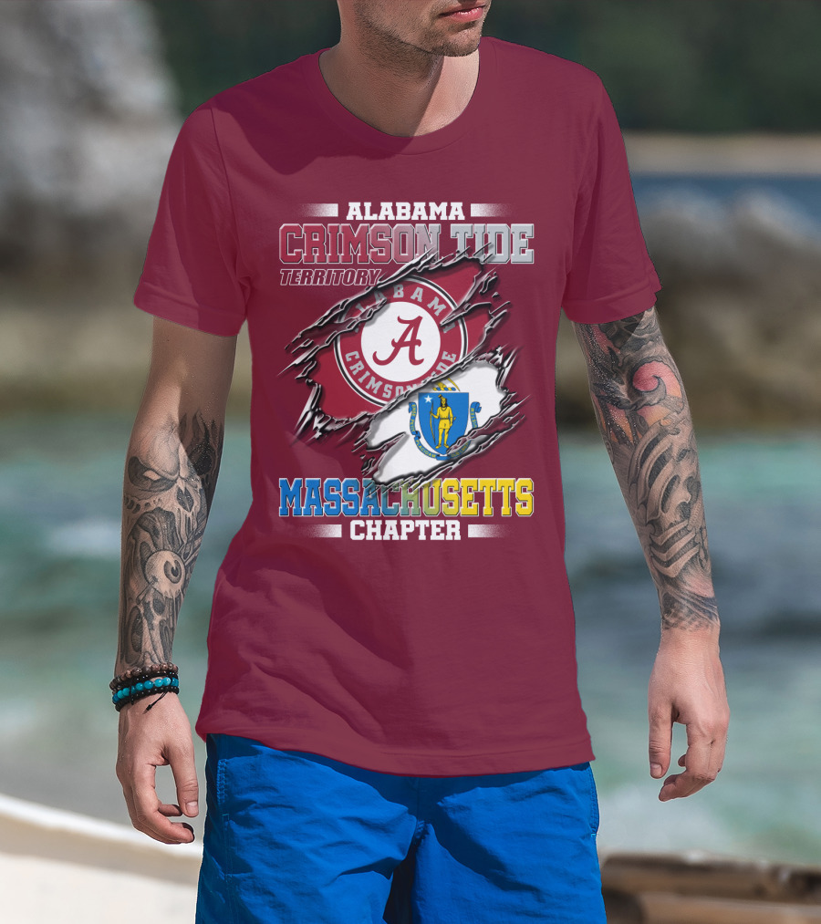 Alabama Crimson Tide Territory Massachusetts Chapter T-Shirt