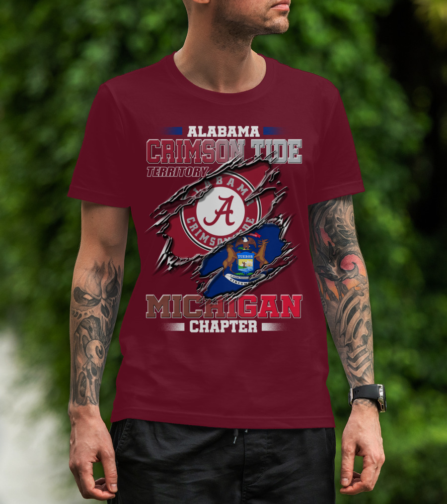 Alabama Crimson Tide Territory Michigan Chapter T-Shirt