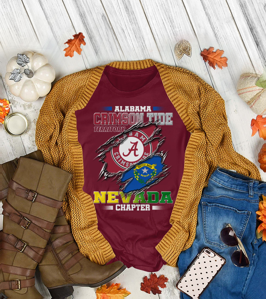 Alabama Crimson Tide Territory Nevada Chapter T-Shirt
