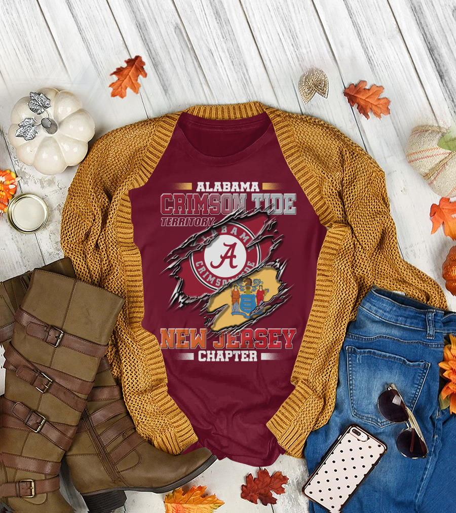 Alabama Crimson Tide Territory New Jersey Chapter T-Shirt