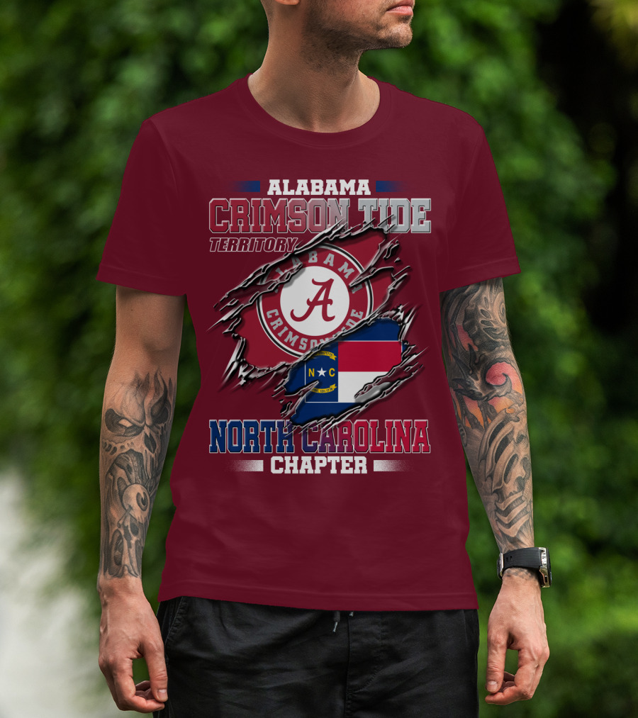 Alabama Crimson Tide Territory North Carolina Chapter T-Shirt