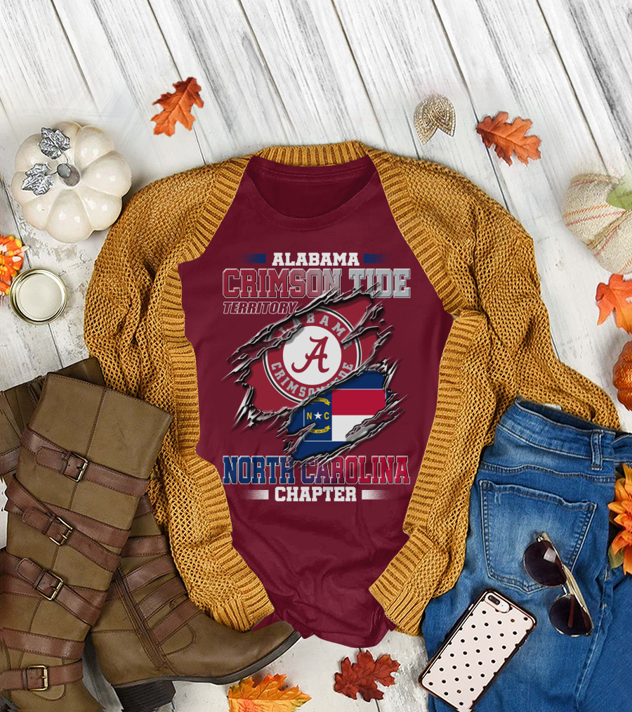 Alabama Crimson Tide Territory North Carolina Chapter T-Shirt