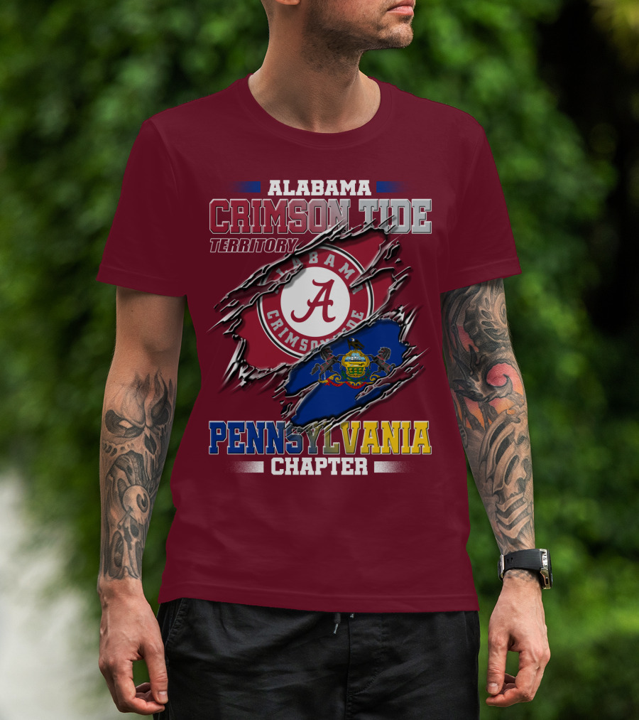 Alabama Crimson Tide Territory Pennsylvania Chapter T-Shirt