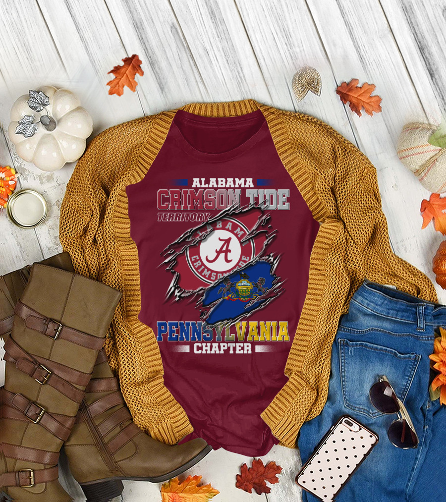 Alabama Crimson Tide Territory Pennsylvania Chapter T-Shirt