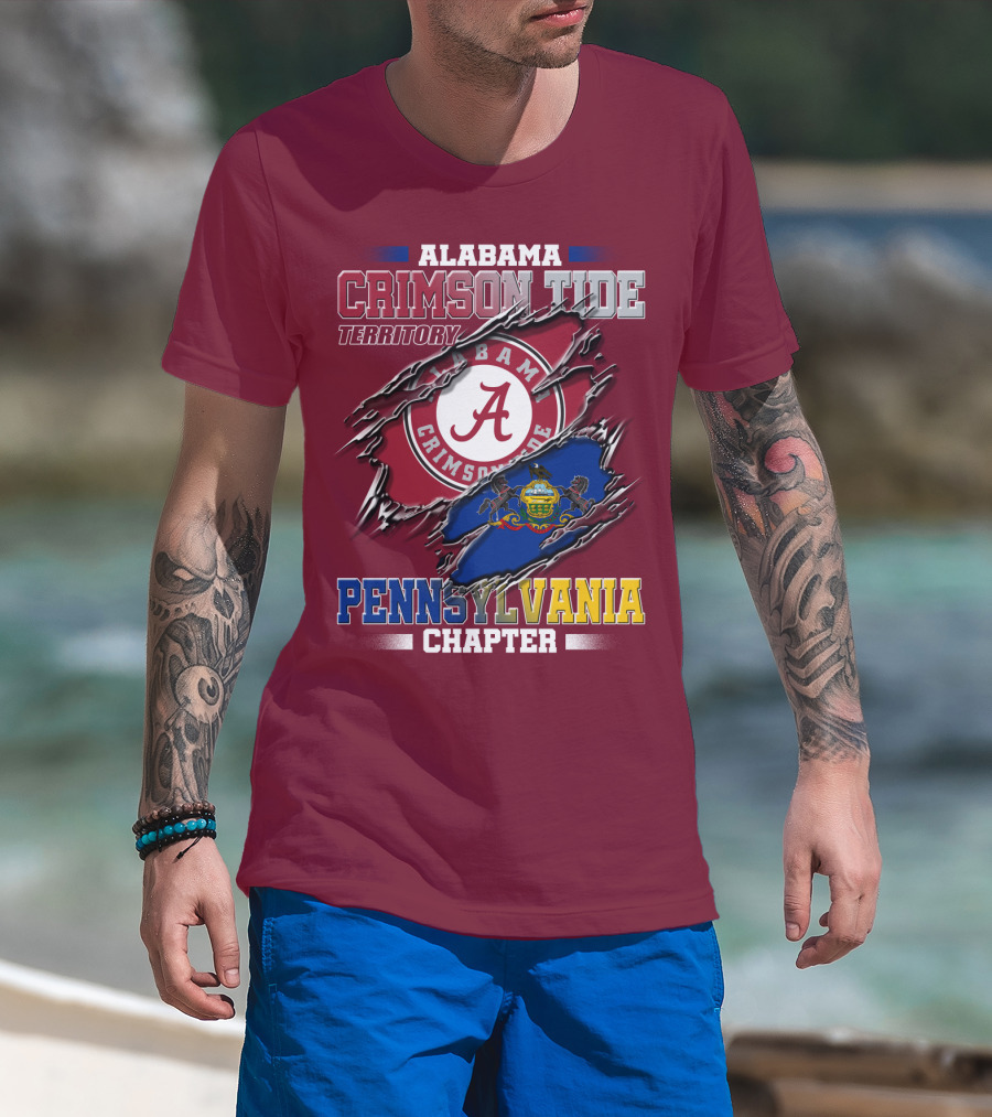 Alabama Crimson Tide Territory Pennsylvania Chapter T-Shirt