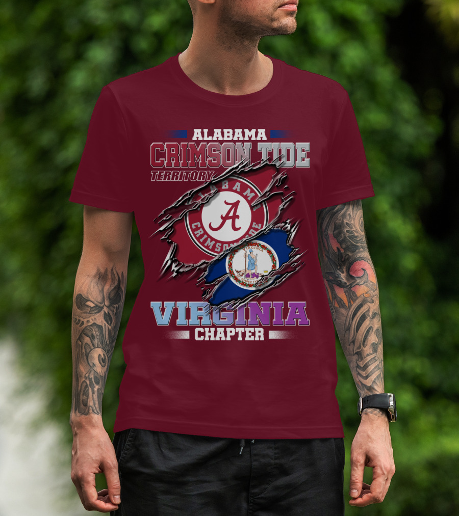 Alabama Crimson Tide Territory Virginia Chapter T-Shirt