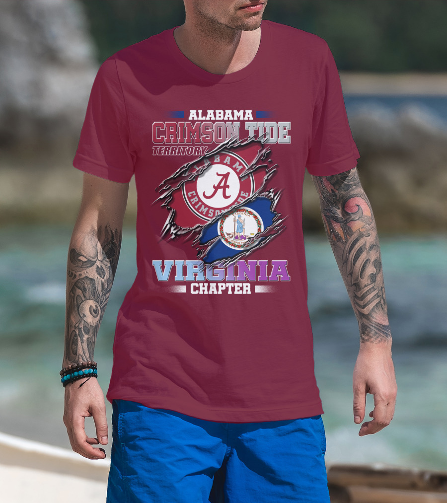 Alabama Crimson Tide Territory Virginia Chapter T-Shirt