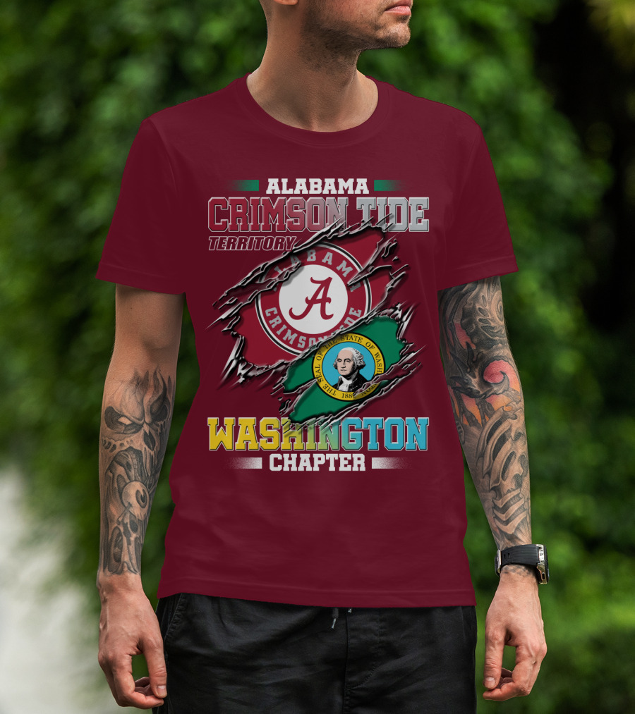 Alabama Crimson Tide Territory Washington Chapter T-Shirt