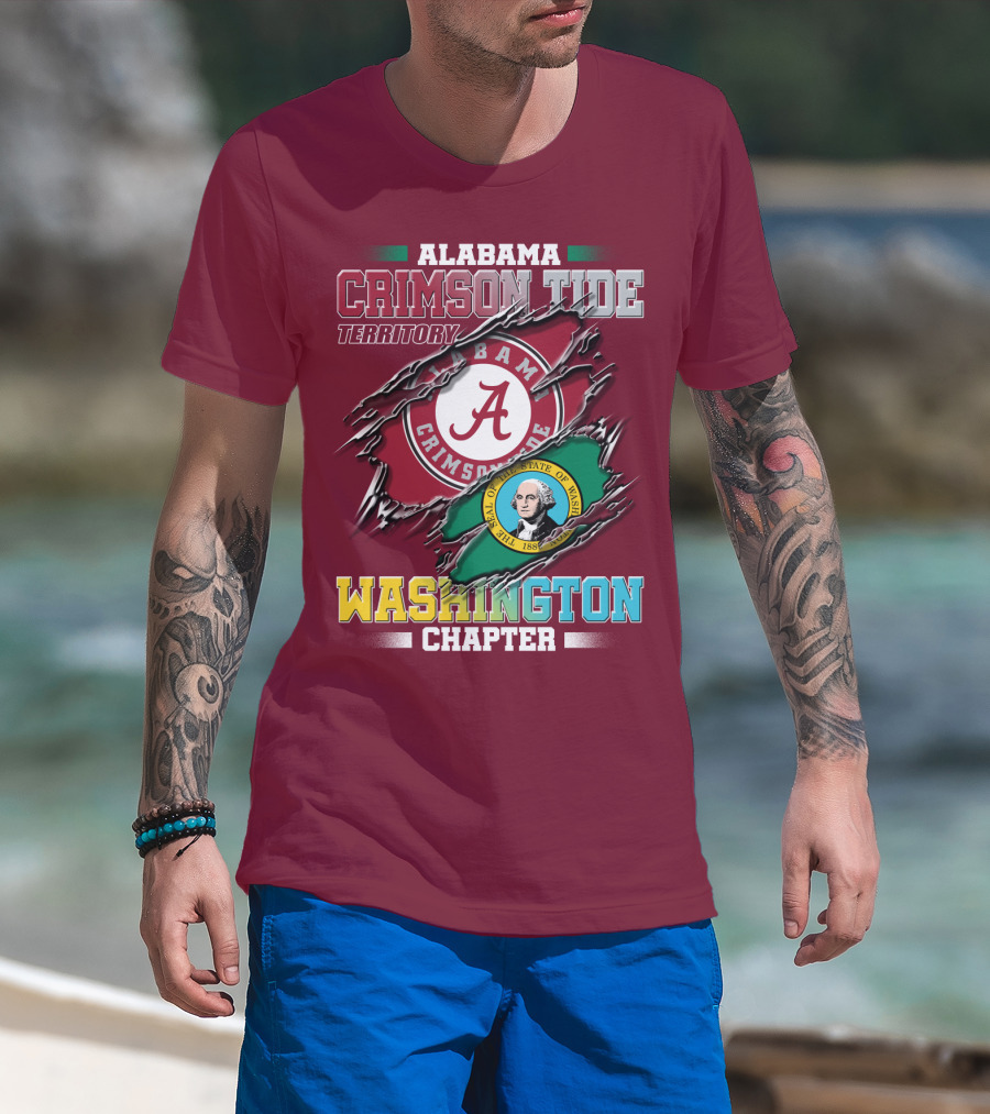 Alabama Crimson Tide Territory Washington Chapter T-Shirt